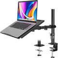 BONTEC Laptop Arm for Desk, 13-32 Inch, 22lbs, VESA 75/100 Compatible | Fully Adjustable Monitor Arm with Vented Tray for LCD Screens and Notebook up to 17", Dual Mounting Options by BONTEC