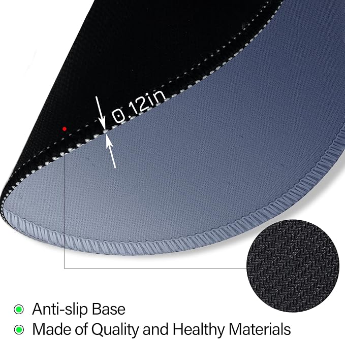 Funny Work Mouse Pad, Small Round Mousepad for Desk, Laptop | Mini Travel Wireless Mice Pad for Computer, Office Accessories, Coworker Gifts, 8.6 x 8.6 inch - Image 6