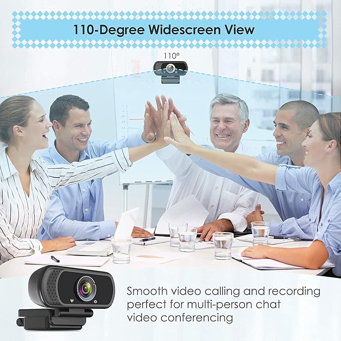 USB C Webcam for Switch 2 / PC: 1080P HD Web Cam with Mic,Computer Camera | with Privacy Cover & Tripod Stand for MAC Desktop Laptop, Wide Angle Webcam Pro Streaming Web Camera for Skype/Teams/Webex - Image 3