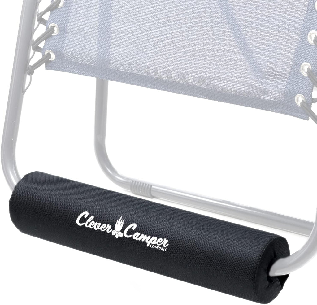 Zero Gravity Chair Foot Rest Cushion L 17.75" Black by Clever Camper Company
