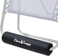 Zero Gravity Chair Foot Rest Cushion L 17.75" Black by Clever Camper Company