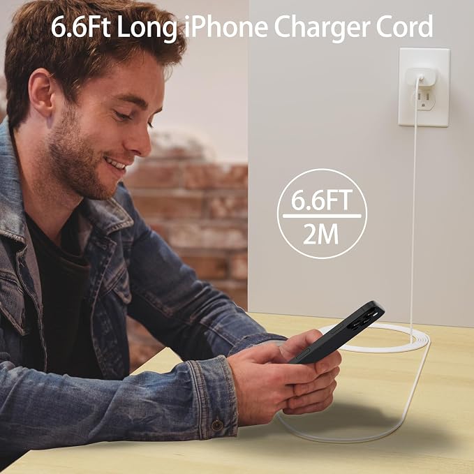 iPhone 17/16/15 Pro Max Charger Fast Charging PD 30W, 6 FT Cable | 65W/3A, Long USB C Cord, Chargers Block, For iPhone 17/17 Pro Max/17 Air/16/15 Series, iPad - Image 6