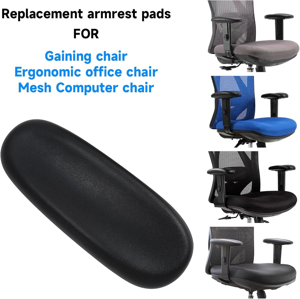 Office Chair Arm Replacement,Gaming Chair Replacement Armrest Arm Pads Universal 4" Mounting Hole Parts(Set of 2) Black - Image 7
