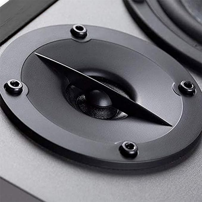 Edifier R1280T Powered Bookshelf Speakers - 2.0 Active Near Field Studio Monitor Speaker - Black - 42 Watts RMS - Image 4