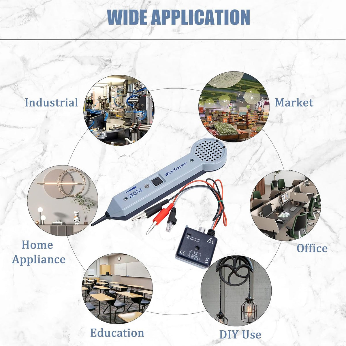 Tone Generator and Probe Kit, Toner Electrical Tool, Tone Generator kit, Wire Tracer Circuit Tester, 200EP High Accuracy Cable Tester, 77HP2 Tone and Probe Kit - Image 2