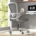 Ergonomic Office Chair w/Adjustable Lumbar, Flip Armrest, 135° Recline | Supports 300 lbs · Seat 19.48"–23.4" · Breathable mesh · 20–30 min assembly · 5-year warranty by Mimoglad