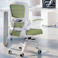 TRALT Office Chair - Ergonomic Desk Chair with Adjustable Lumbar Support, Mesh Computer Chair, Executive Chair for Home Office Comfortable Lumbar Support (1, White Green) by TRALT