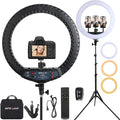 21 inch LED Ring Light with Tripod Stand, Video Ring Light for Selfie Photography Vlog Recording Conference Meeting Studio Portrait YouTube TikTok Makeup with Carrying Bag and Remote Control, CRI>97 by EOTOLIGHT