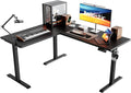 Agilestic L Shaped Electric Standing Desk Adjustable Height, 59Inch, Black | Electric Height Adjustable, Spacious Corner Desktop, Sturdy Steel Frame, Memory Presets, 176 lbs, Splice Board by Agilestic