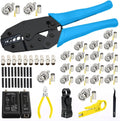 Coaxial Cable Tool Kit, BNC Crimp tool for RG58, RG59, RG62, RG174 by Dasxskj
