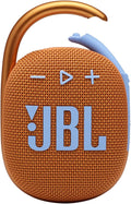 JBL Clip 4, Orange - Portable Bluetooth 5.1 Speaker - Up to 10 Hours of Play - Waterproof & Dust Resistant - Includes Noise & Echo-Canceling Speakerphone by JBL