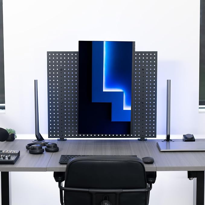 VIVO Articulating Single Monitor Pegboard Mount with Arm, Fits Screens up to 32 inches and Peg Boards up to 0.25 inches Thick with 1 inch Hole Spacing, Black, MOUNT-PB2A - Image 9