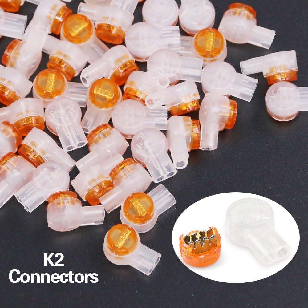 Hilitchi 200-Pcs Data Phone Wire Butt Splice 2/3 Ports UY/UR/UB Crimp Terminal Connectors Assortment Kit - with Connector Crimping Pliers - Image 5