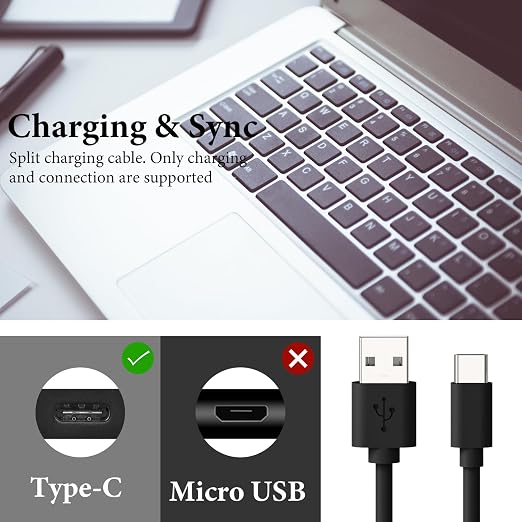 GEEKRIA for Creators Type C to USB A Microphone Cable 6.6 ft / 2 M, Compatible with Fifine AmpliGame A6, HyperX QuadCast S, SoloCast, Logitech G Yeti GX, TONOR TC30 Mic Cord (Black) - Image 4