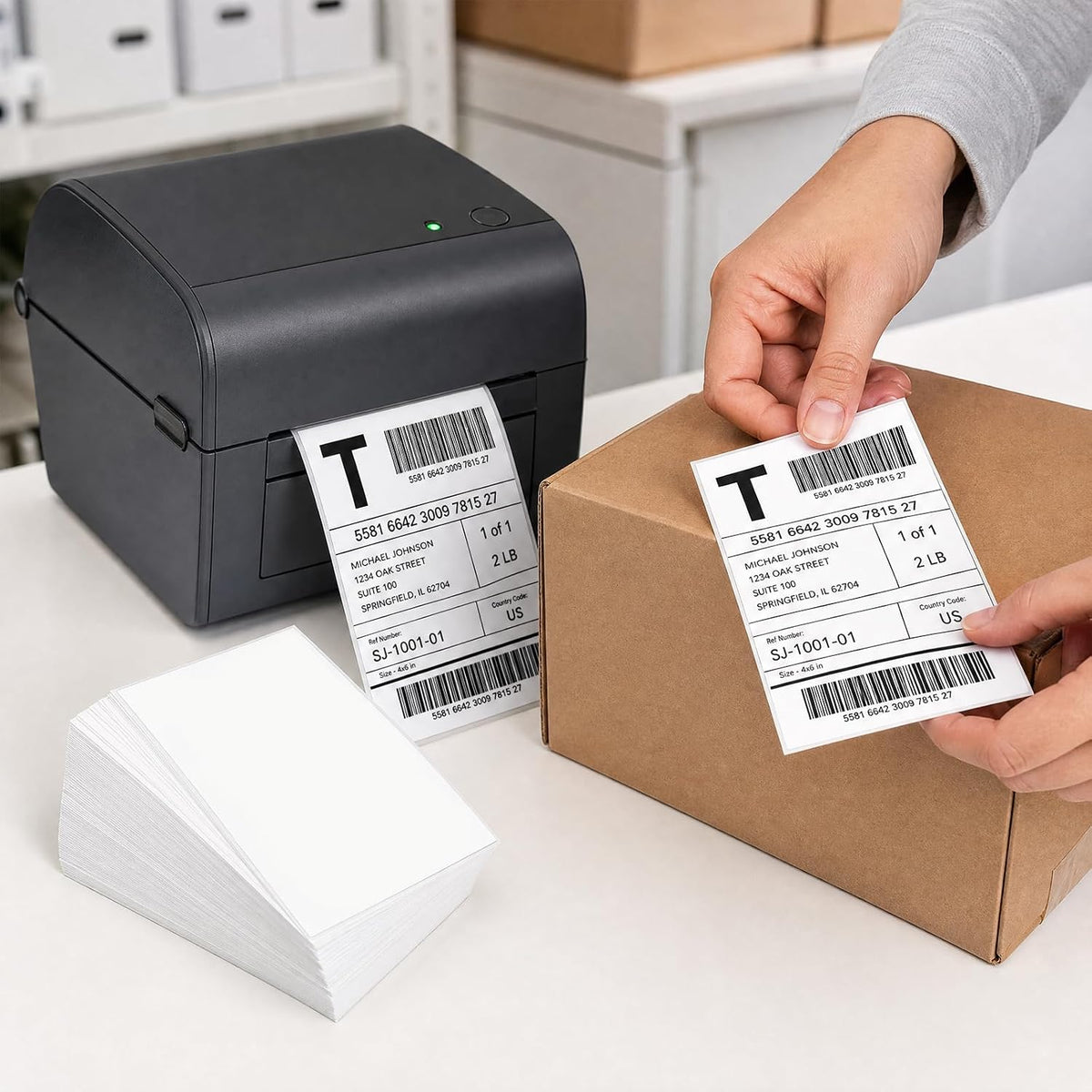 4x6 Direct Thermal Shipping Labels, Compatible with Thermal Printers, for Shipping, Mailing, Small Business (200) - Image 6