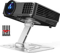 DAWASAPAT Adjustable Projector Stand with 1/4" Screw, Silver Ceiling Mount for Home Office Studio, Mini Projector Holder Bracket with Cable Ties by DAWASAPAT