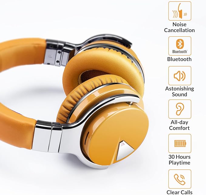 Million Sold 10 Years Classic E7 Active Noise Cancelling Headphones with Upgraded Noise Cancellation, Bluetooth Headphones Wireless with HD Sound Vivid Deep Bass, for Home Office Travel Gift Pcs - Image 2