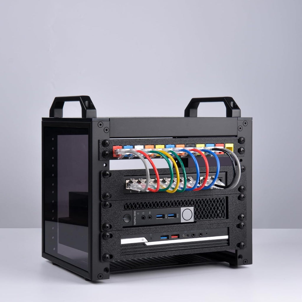 GeeekPi 4U Server Rack, 10 inch Mini Network Rack for Network, Servers, Audio, and Video Equipment, DeskPi RackMate T0 Rackmount, 7.87 inch Depth - Image 7