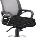 BUYUE Good Support Office Chair Cushion, Luxury Jacquard with Anti-Skid Silicone Seat Cushion Padded for Computer Desk Kitchen Chair (1 Count, Black) by BUYUE