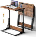 Folding TV Trays Set of 2,TV Dinner Tray Table,Adjustable Height TV Trays for Eating on Couch,C Shaped End Table with Tablet and Phone Slots,Foldable Side Table&Laptop Desk for Sofa&Bedside&Recliner | TV dinner tray table with tablet&phone slots,c shap... by BeGyoku