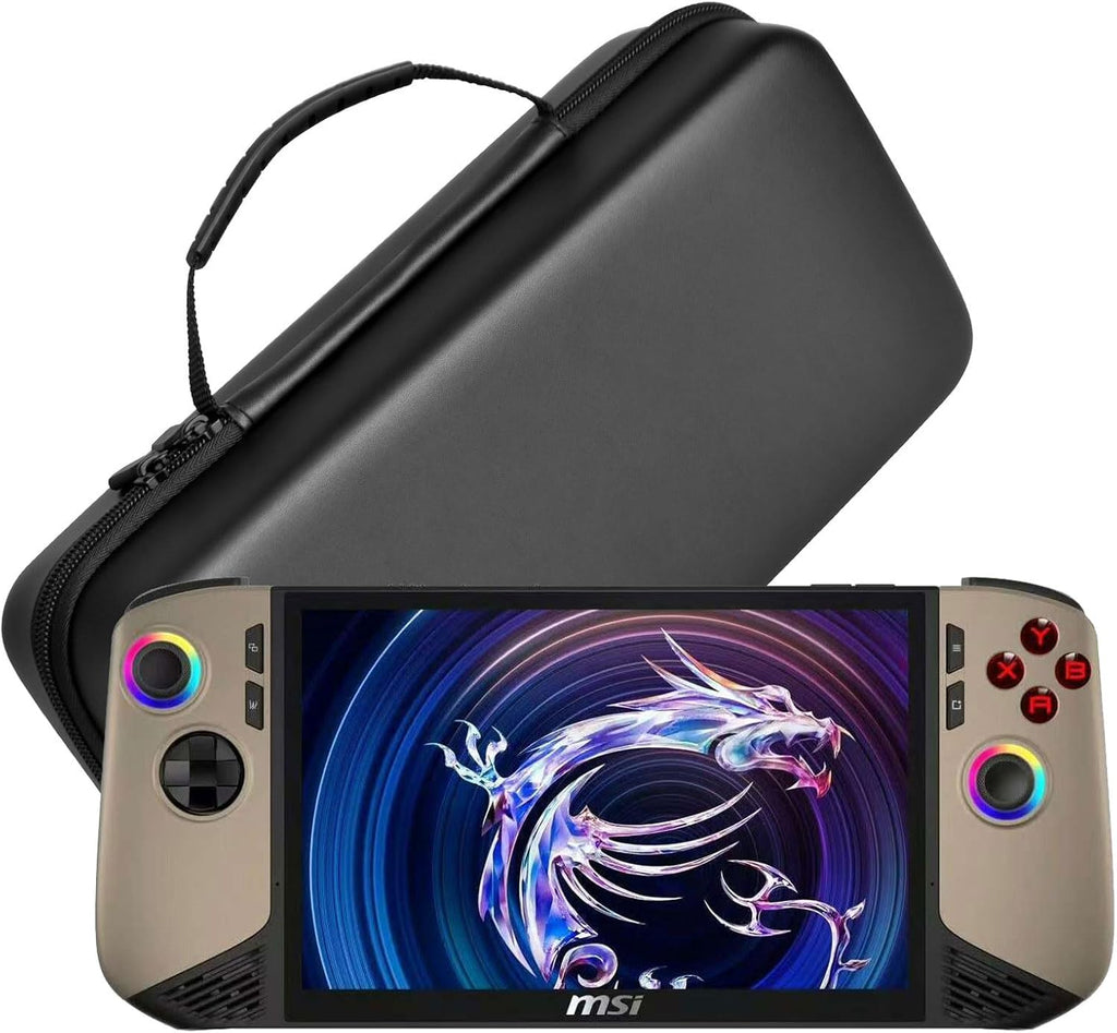 Portable Travel Daily Carry Case for MSI Claw 8 AI+ A2VM 8" 2025 Hard Sleeve Shell Cover Handheld Game Console Skin Protective Storage Bag with Non-Slip,Anti-Collision,Shockproof (Black) by Baigeda