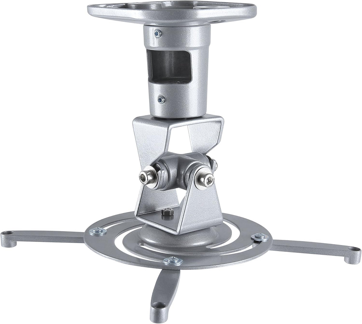 AMER Projector Mount - Universal Ceiling Bracket LCD DLP Tilt 360° Swivel 30lbs (Silver) by AMER MOUNTS