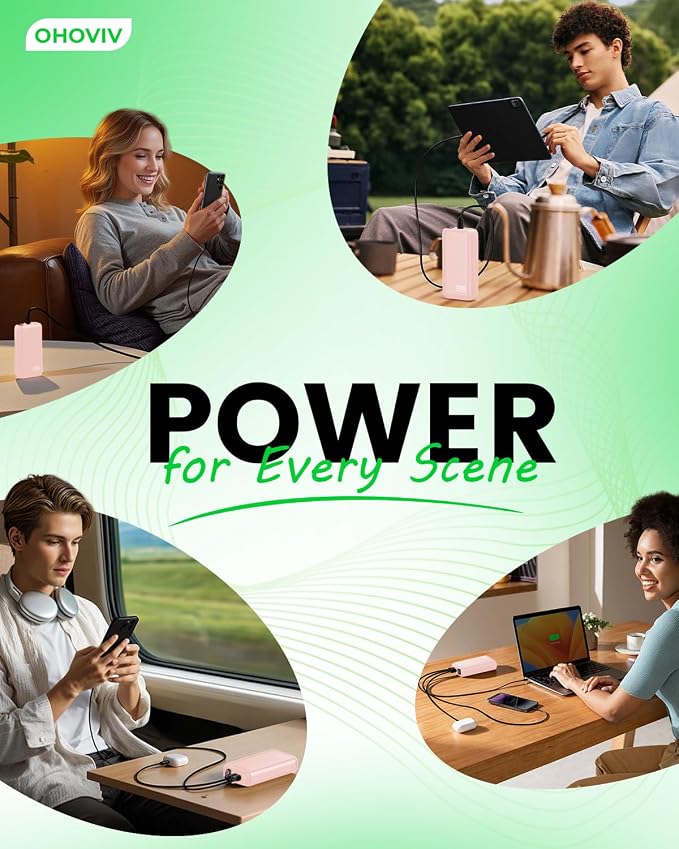 OHOVIV Portable Charger Power Bank 50000mAh,PD 22.5W Battery Pack - Image 5
