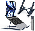 ivoler Laptop Stand, Laptop Holder Riser Computer Tablet Stand, 6 Angles Adjustable Aluminum Ergonomic Foldable Portable Desktop Holder Compatible with MacBook,iPad 10-15.6” Midnight Blue by iVoler