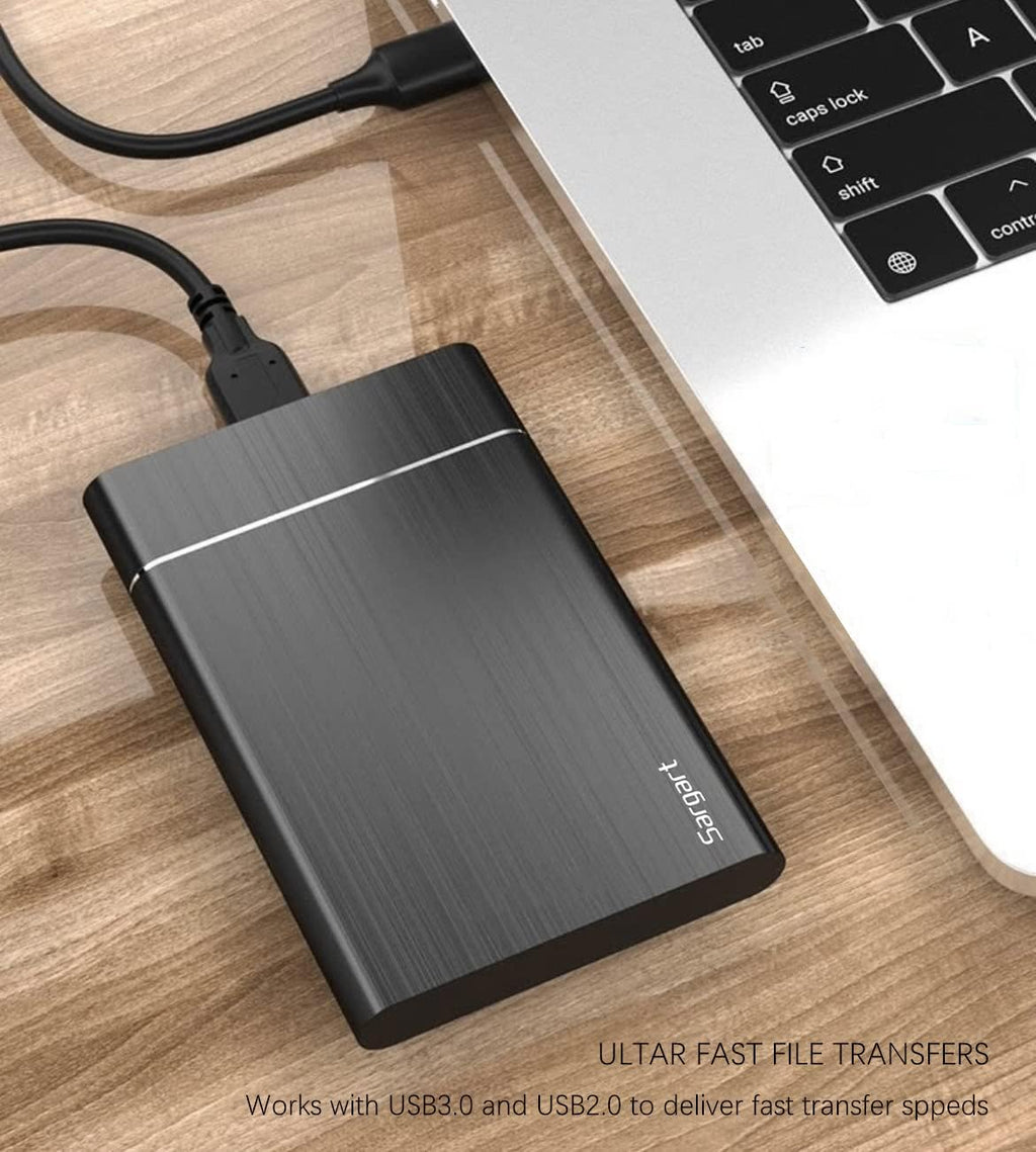 320GB Portable External Hard Drive USB3.0 Mobile HDD Storage for PC, Mac, Desktop, Laptop, Mac, Chromebook, Xbox One, Xbox 360, PS4 (Black) - Image 6