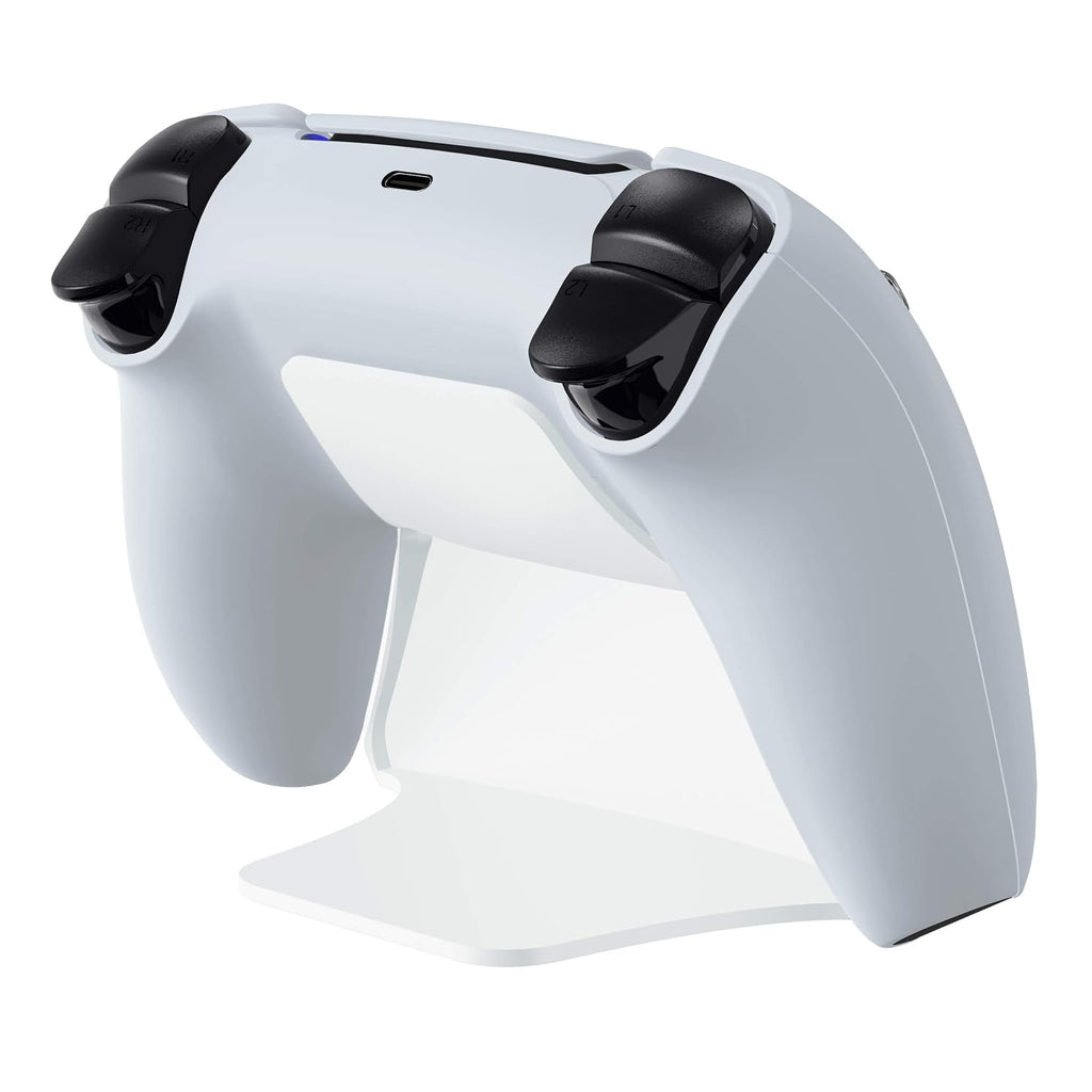 playvital 2 Pack Controller Display Stand for ps5, Gamepad Stand Desk Holder for ps5 Controller Accessories with Rubber Pads, White - Image 5