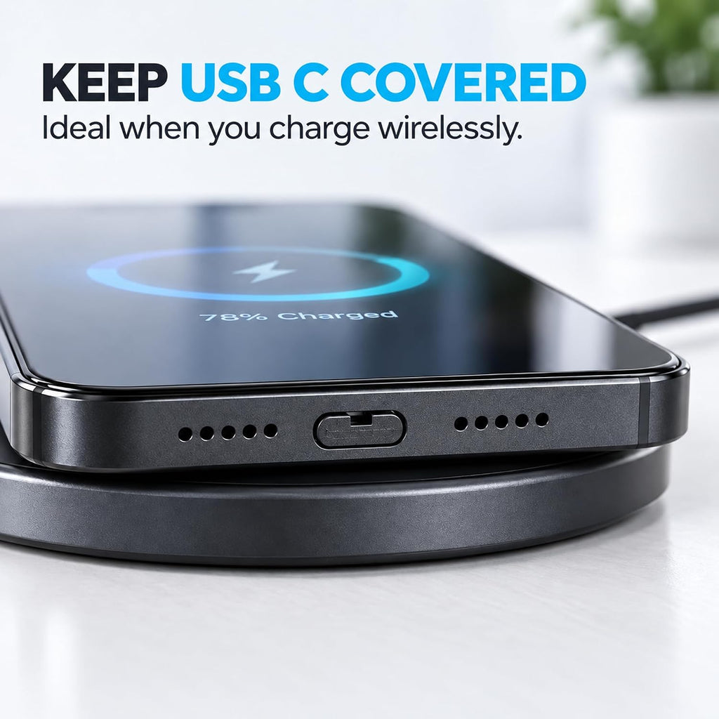 USB C Port Blockers 10 Pack, Control USB C Port Access, 2 Metal Keys, Black - Image 7