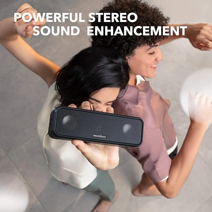 Soundcore Anker 3 Portable Bluetooth Speaker, IPX7 Waterproof, 24H Playtime | PartyCast, BassUp, Custom EQ App, Pure Titanium Diaphragm Drivers- for Home, Shower, Outdoor, and Beach - Image 2