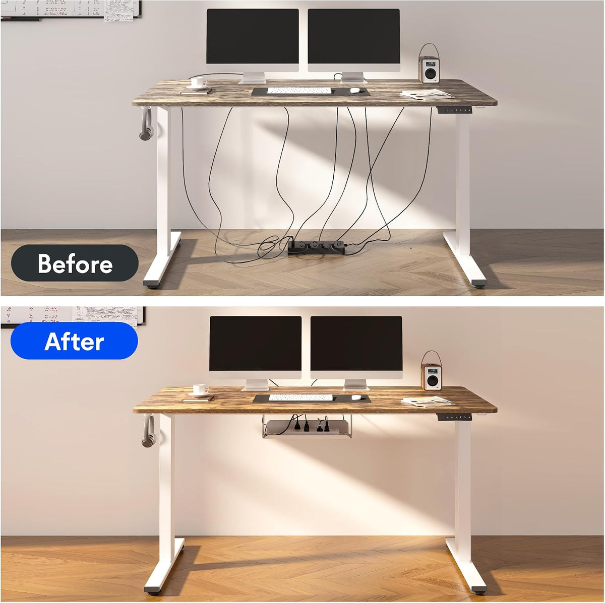 FLEXISPOT EN2 48"x24" Standing Desk with Power Strip Bundle - Image 6