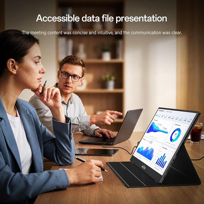 InnoView 2K Portable Monitor for Laptop 15.6" 2560×1440 QHD 100% sRGB Built-in Speaker USB C Standard HDMI External Second Screen for Mac Laptop Phone PS4/5 Xbox Switch - Image 5