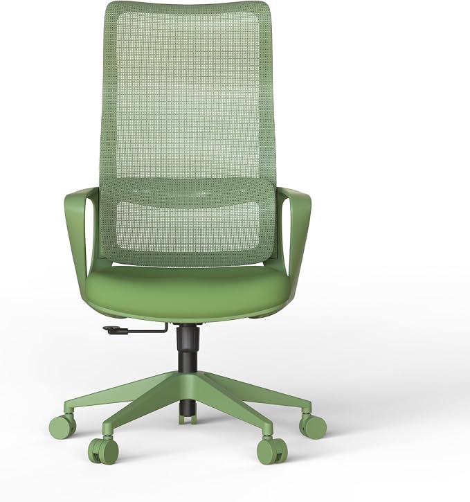 High Back Ergonomic Colorful Office Chair, Breathable Nylon Mesh Desk Chair with Adjustable Lumbar Support, 300LBS Swivel Rolling Computer Chair for Home Office Work(Americana, Green) - Image 5