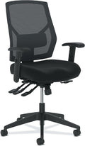 HON Crio Ergonomic Office Chair, Office Desk Computer Chair, Black | High back ergonomic desk chair with lumbar support, adjustable arms, advanced tilt, rolling seating for home office decor by HON