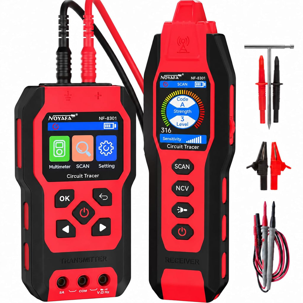 NOYAFA NF-8301 Circuit Tracer, Underground Wire Locator &Digital Multimeter by NOYAFA