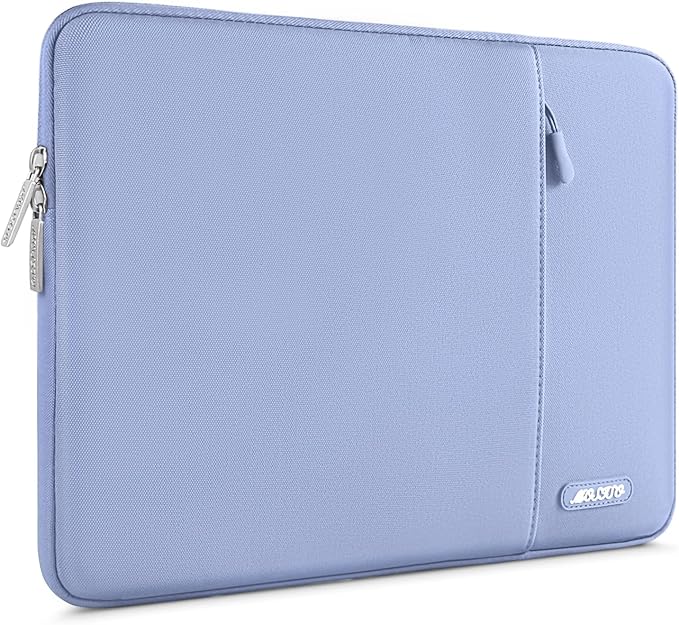 MOSISO Laptop Case 16 inch, 15-15.6 inch Laptop Sleeve Bag with Pocket | Compatible with MacBook Pro 16 M5 M4 M3 M2 M1, HP Acer Dell Lenovo ASUS, Polyester Vertical Computer Bag, Pastel Blue - Image 7