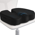 Seat Cushion for Office Chair, Car, Memory Foam, Black X-Large | For Back, Coccyx, Sciatica, Tailbone Pain, Ergonomic Design, Non-Slip, Desk Wheelchair Use, Supportive Butt Pillow, For Man by TushGuardSeatCushonsPillows
