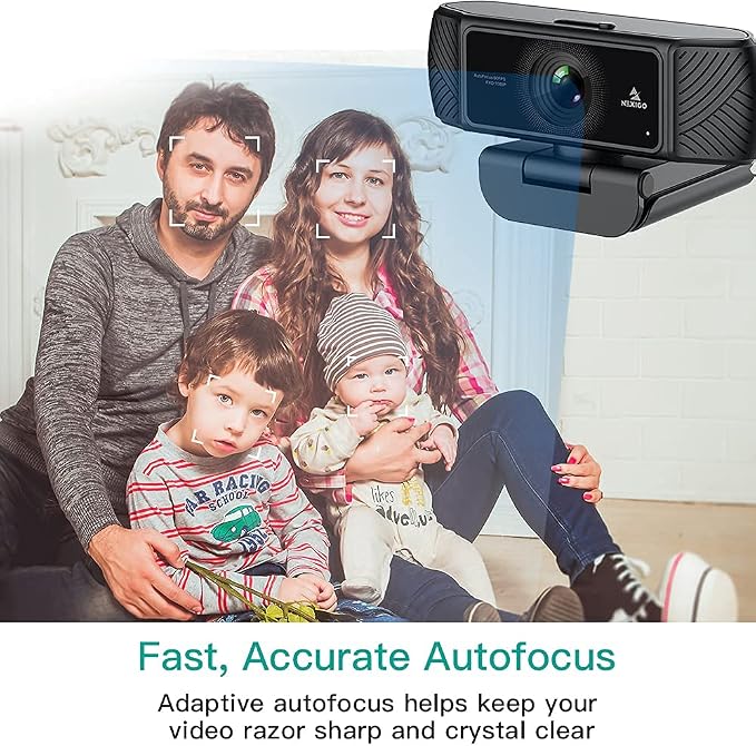 NexiGo N680 1080P Business Webcam with Microphone, Software and Privacy Cover, AutoFocus, Streaming USB Web Camera, for Online Class, Zoom Meeting Skype Facetime Teams, PC Mac Laptop Desktop - Image 7