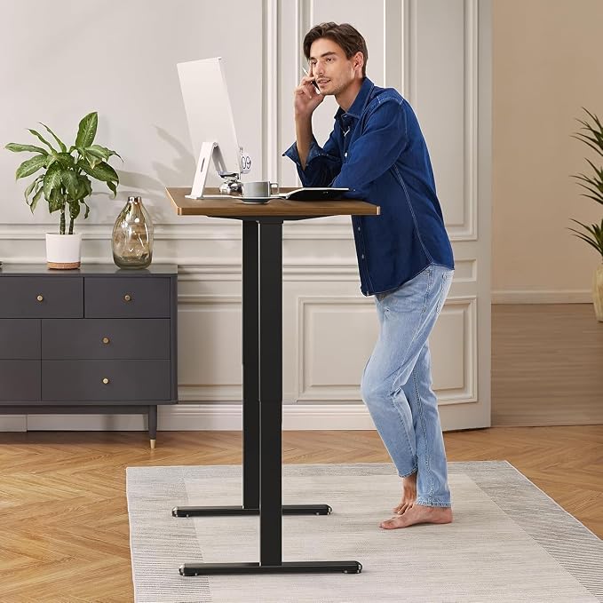 ErGear Dual Motor Standing Desk Legs for 44-90 inch Desktops, 264 lbs | 4 Memory Presets, Cable Tray, Dual Hooks, 28-47 inch Height Range, DIY Sit Stand Frame, Black Finish, Quiet Lifting, Black - Image 2