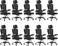 TRALT Office Chair Ergonomic Desk Chair - Gaming Chair with Lumbar Support | 330 LBS Home Office Desk Chairs with Headrest, Reading Chair with Flip-up Armrests, Comfortable Computer Chairs (10, Black) by TRALT