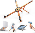 Portable Laptop Stand, 3-in-1 Magnetic Foldable Adjustable, for Desk | Aluminum alloy, lightweight compact, 8-level height, ergonomic, for phone/tablet, home office/travel by Boneruy