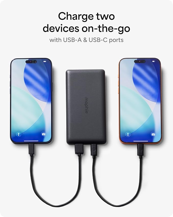 Mophie Powerstation Slim 10,000mAh Power Bank | Thin Everyday Power | 15W, Multi-Device - Image 5