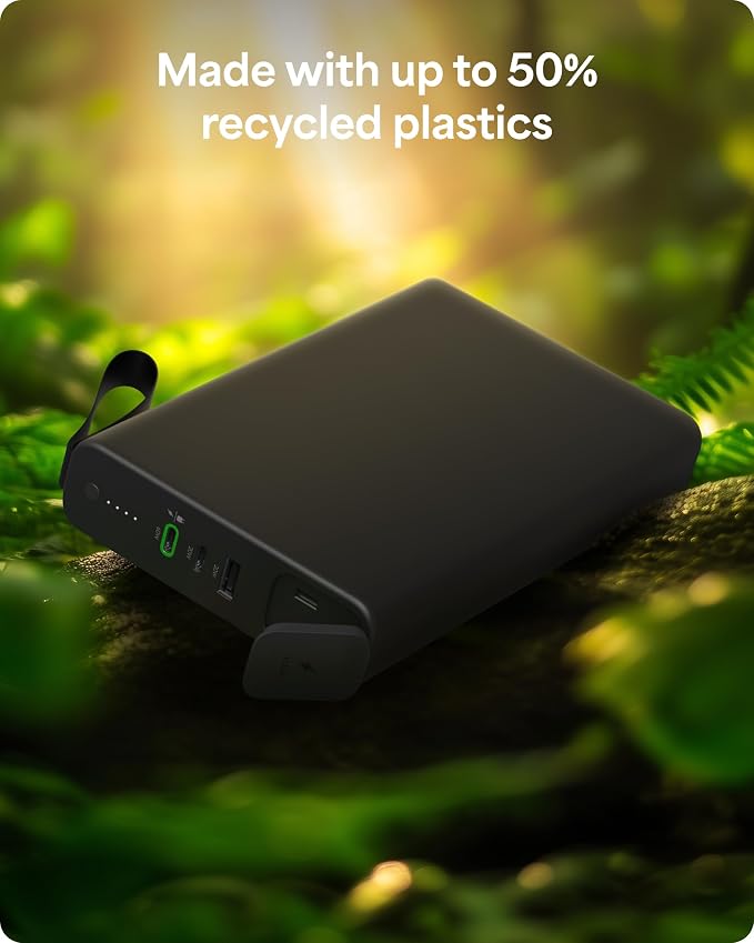mophie powerstation pro AC (2023)-27,000 mAh External Battery compatbile With MacBook&iPad Portable PD battery with 100W of AC&60W USB-C Fast Charge integrated carry strap-USB-C cable included, Black - Image 7