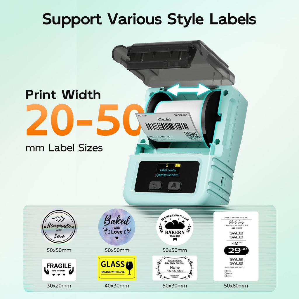 Phomemo M120 Label Printer - 2" Bluetooth Thermal Label Maker - Image 2