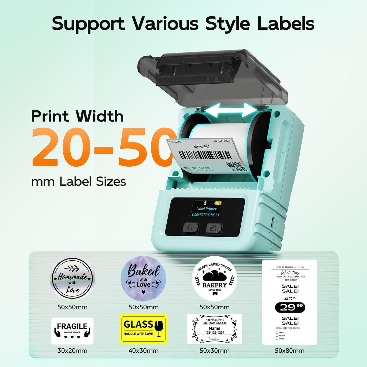 Phomemo M120 Label Printer - 2" Bluetooth Thermal Label Maker - Image 2