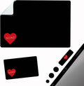 Mouse Pad Adhesive Bottom - Sticks to Any Surface - Portable - Webcam Covers and Screen Cleaner Included (Heart XOXO) by GeckoTravelTech