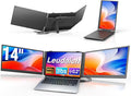 Leudaich 14'' Laptop Screen Extender, Portable Dual Monitor FHD 1080P IPS, Ultra-Slim Travel Monitor for 13-17" Laptops, Laptop Extender Work with Mac/Windows by Leudaich