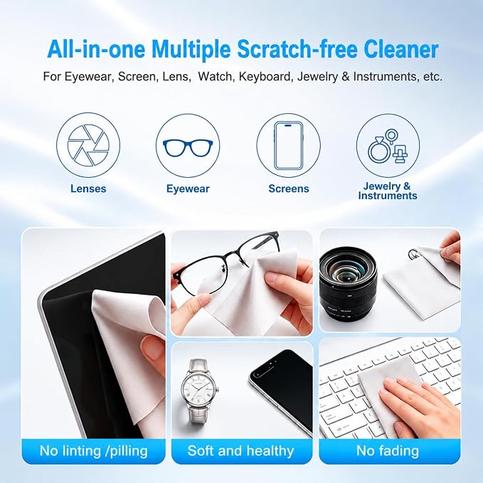 3 Pack Microfiber Liner Cleaning Cloth 15" 16" MacBook Air 15.3/MacBook Pro 15 /MacBook Pro 16 inch Screen Keyboard Imprint Protection, Keyboard Protector Compatible with MacBook Air/Pro 15"/Pro 16" - Image 5